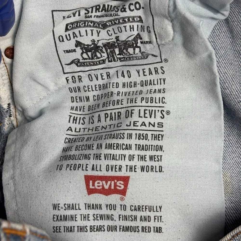 VTG Levis 550 Jeans Mens‎ 36x30 (35X31) Blue Relaxed Tapered Made USA 90s Light
